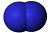 Space-filling model for dinitrogen