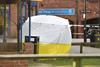 Image depicting the tent which Police put up in Salisbury upon discovery of the Skripals who had been poisioned