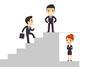 Cartoon showing limits placed on women's career progression