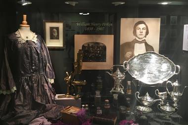 Display cabinet, Bradford Colour Experience Museum